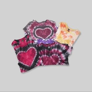 Tie Dye Lot of 5 Tees Mixed Sizes